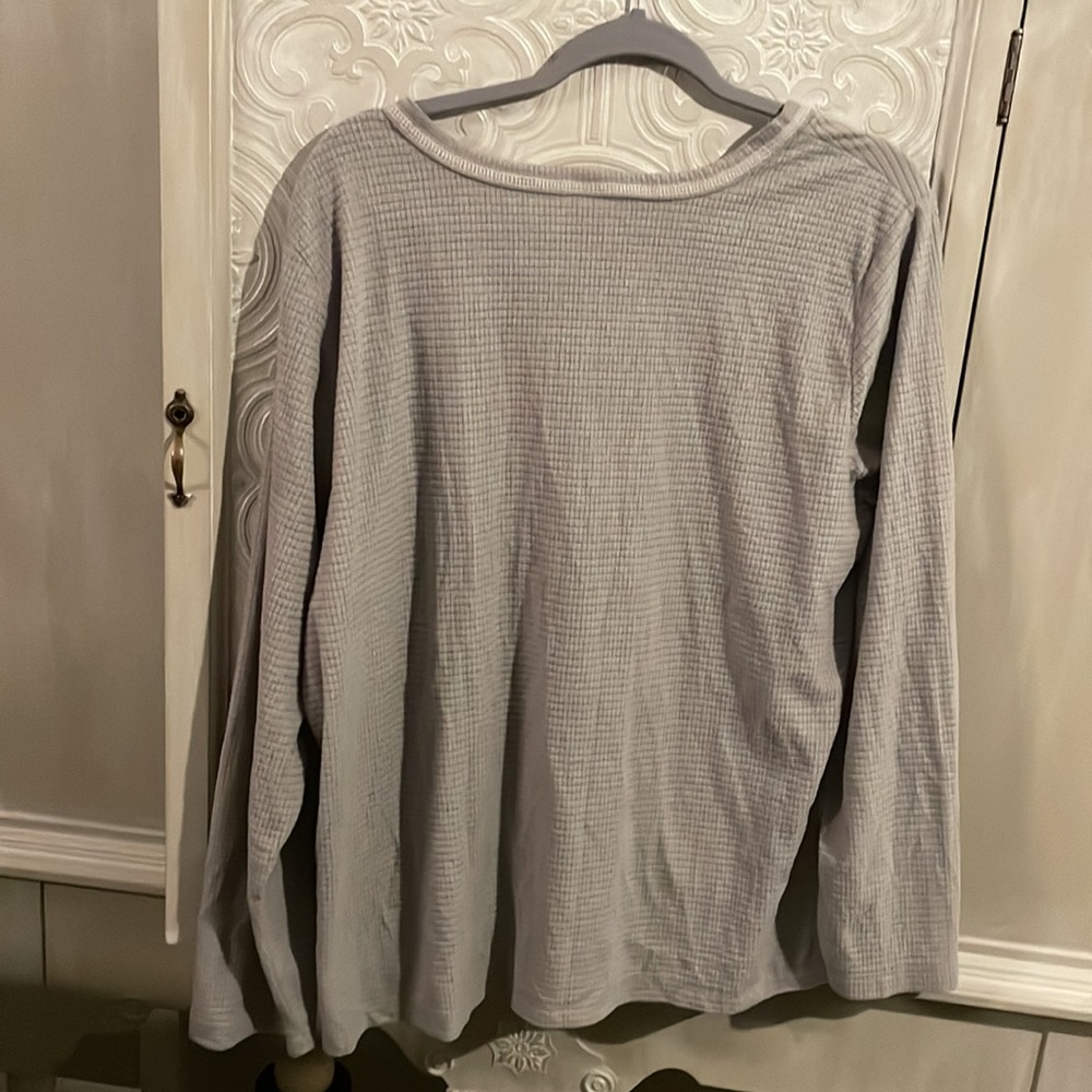Soft Gray Sleepwear Top - Picture 4 of 4